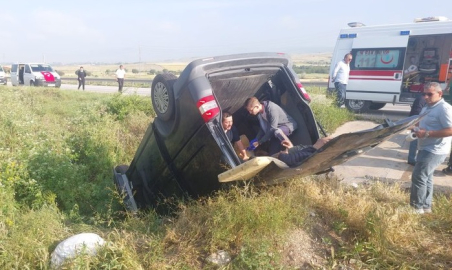 AMASYA’da Hafif Ticari Araç Takla Attı: 8 Yaralı