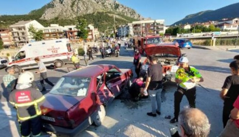 AMASYA’daki Kaza, Güvenlik Kamerasına Yansıdı