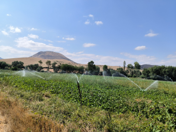 Bulak köyünde kapalı sulama sistemi tesisi hizmete açıldı