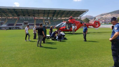 Amasya’da doğum yapan kadın ambulans helikopterle sevk edildi