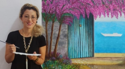 Hayal dünyasını duvarlara yansıtıyor