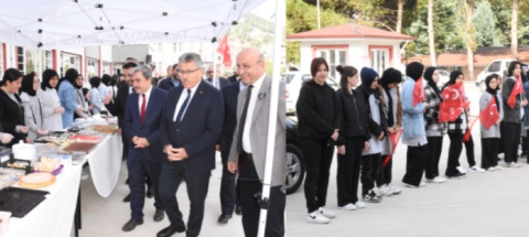 Amasya’da lise öğrencilerden Filistinli kardeşlerine kermes