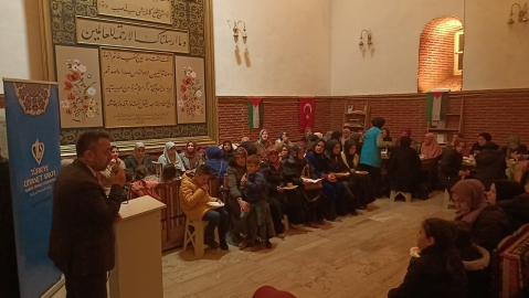 Amasya’da Filistin için toplu iftar ve dua