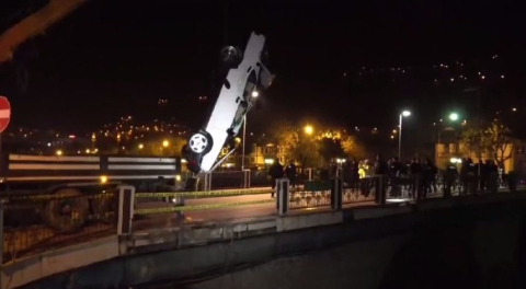 Yeşilırmak’a uçan otomobilin sürücüsü hayatını kaybetti