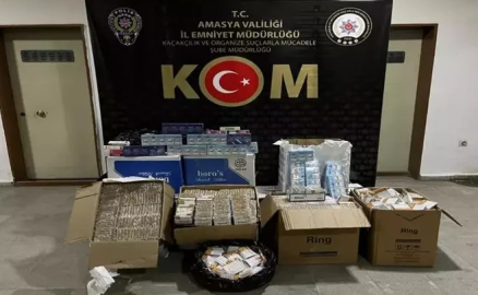 56 bin 100 dal kaçak makaron ele geçirildi