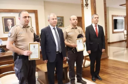Vali Doruk’tan bekçilere başarı belgesi