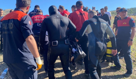 Baraj gölünde boğulan gencin cansız bedenine ulaşıldı