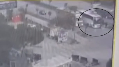 Amasya'da yolcu otobüsünün yayaya çarptı: 1 ağır yaralı