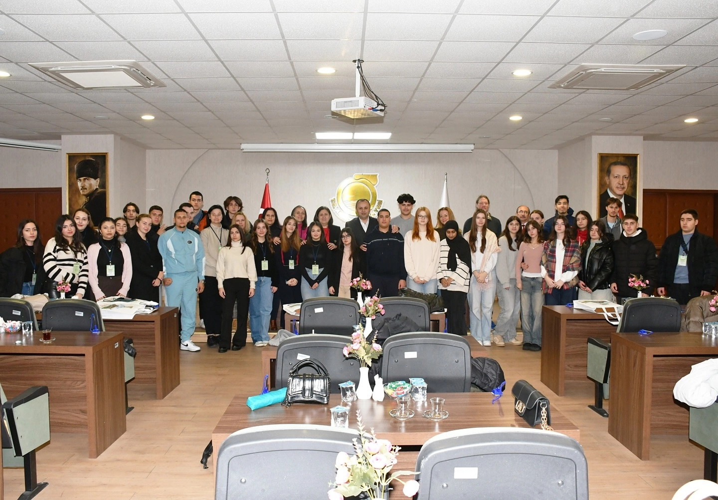 Başkan Sevindi, Erasmus+ Projesi katılımcılarını misafir etti