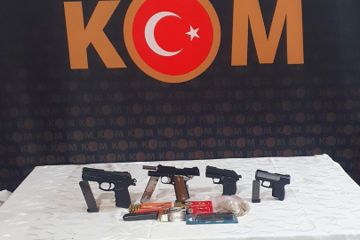 Ruhsatsız silah operasyonuna 1 tutuklama