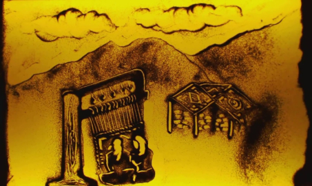 İftarda kum sanatını sergiledi