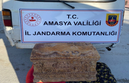 Roma dönemine ait lahit ele geçirildi