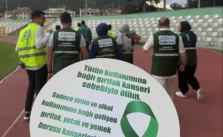 Yeşilay Amasya’da sağlık için yürüdü