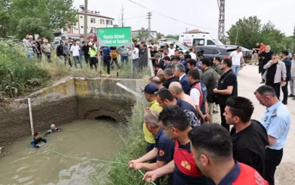 Amasya’da sulama kanalında boğuldu