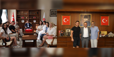 "Kistre" film ekibinden Amasya protokolüne ziyaret