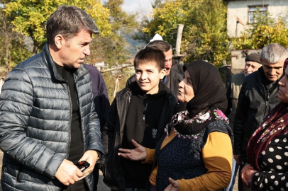 Vali Bakan’dan evi yanan aileye destek sözü