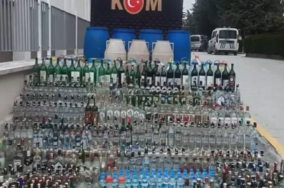 Sahte alkol operasyonu: 2 tutuklama