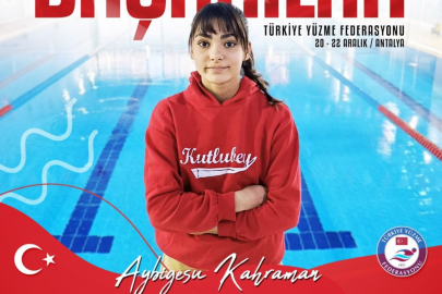 Amasyalı yüzücü Aybigesu Kahraman milli takım yolunda