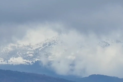 Amasya’da Akdağ beyaza büründü