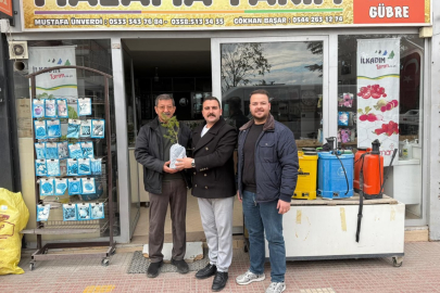 Birlik ve bereketin simgesi olarak çam fidanı hediye etti