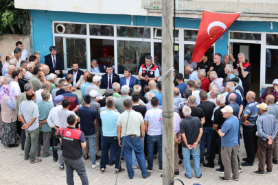 Vali Bakan, Afetin vurduğu köyleri ziyaret etti