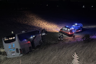 Otobüs şarampole yuvarlandı: 24 Yaralı
